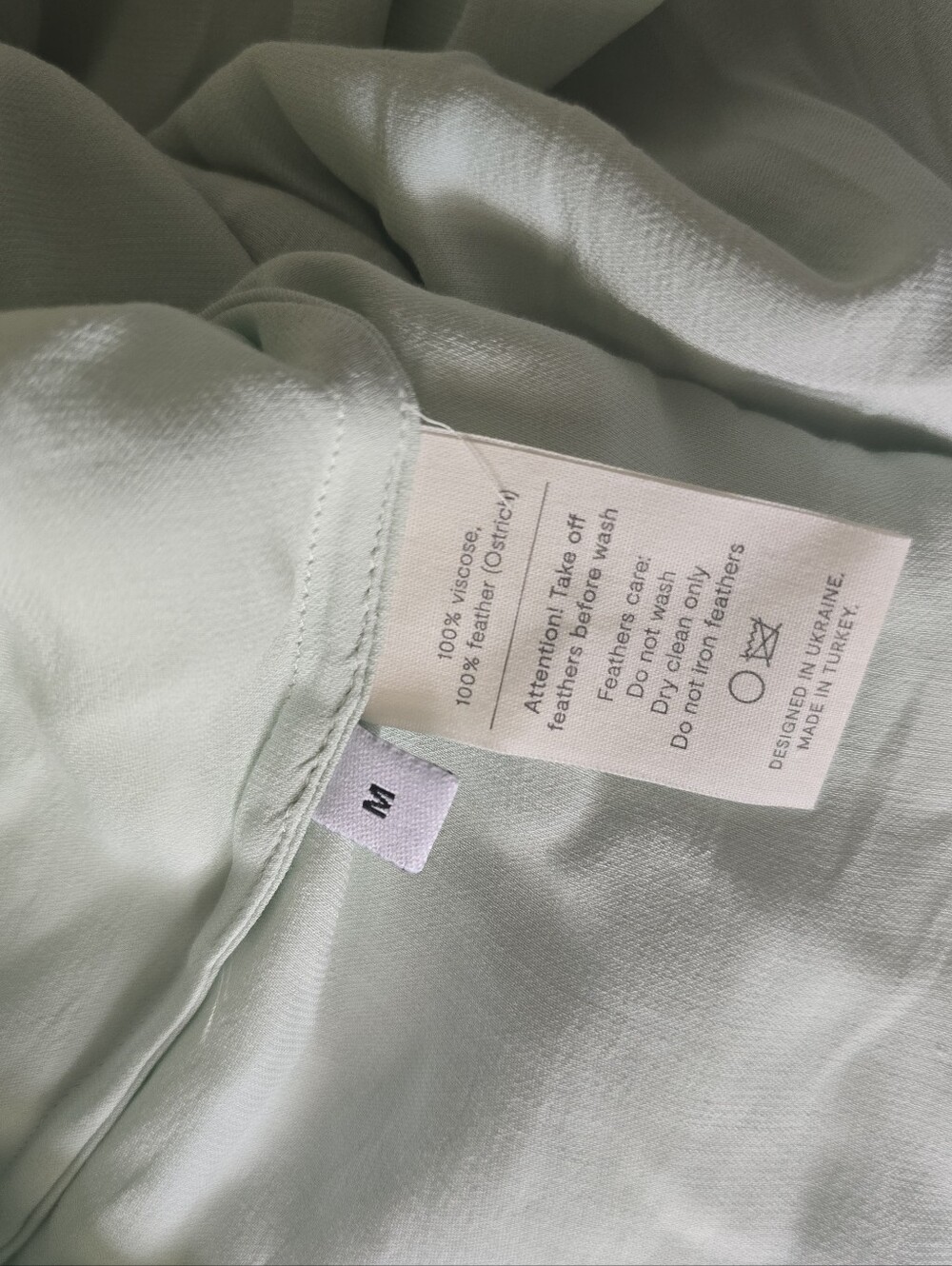 RARE Sleeper Net Sustain Feather-Trimmed Satin Pajama Set - Picture 10 of 11